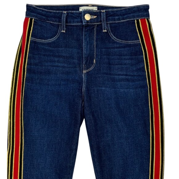 L'AGENCE Margot Jean 25 Watson Striped Skinny High Rise - Picture 7 of 12